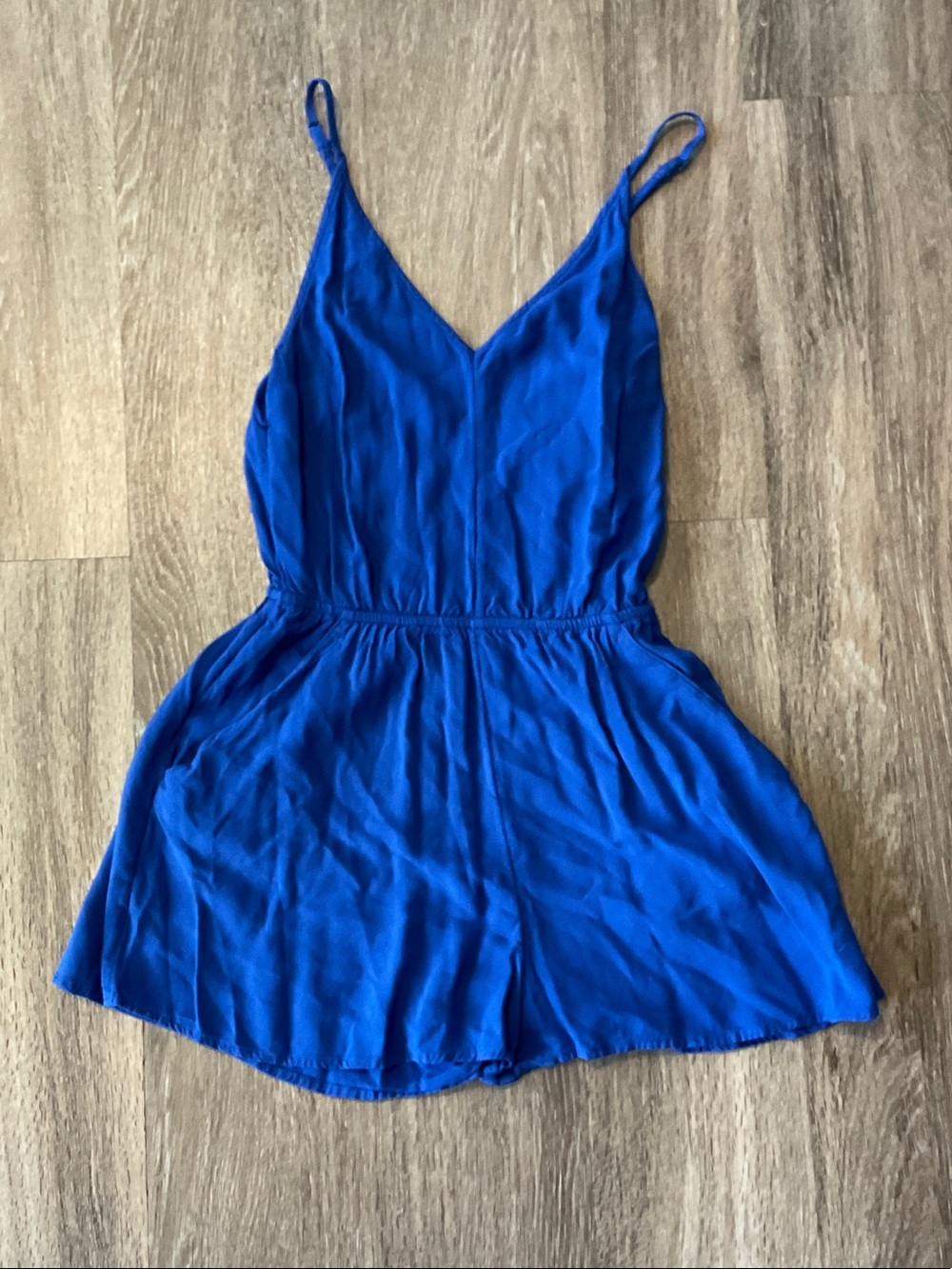 H&M Royal Blue Spaghetti Strap Romper
